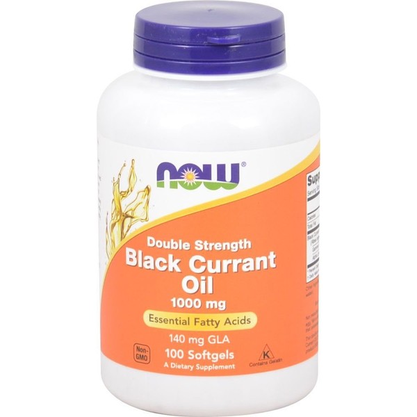 Now Foods Black Currant Oil 1000 mg - 100 Softgels 6 Pack
