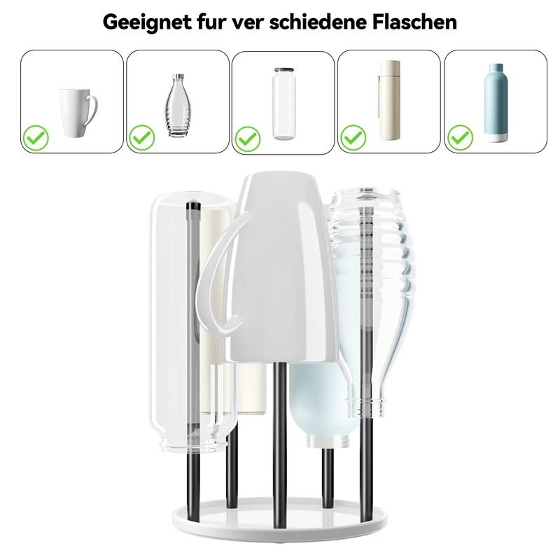 Bottle Holder for SodaStream - White Premium Ceramic Drip Holder
