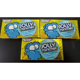 Bubble Yum 3x Pack Bubble Yum Jolly Rancher Blue Raspberry Chewing Gum Discontinued