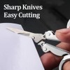Stainless Steel Folding Scissors, Portable Foldable Travel Metal Scissors, 11.7