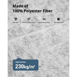 Hexagon Acoustic Panels, Kuchoow Soundproof Wall Panels Self-Adhesive, 12 Pack High Density Sound Absorbing Panels, 12"X10"X0.4" Acoustic Treatment for Recording Studio Office Home, Gray