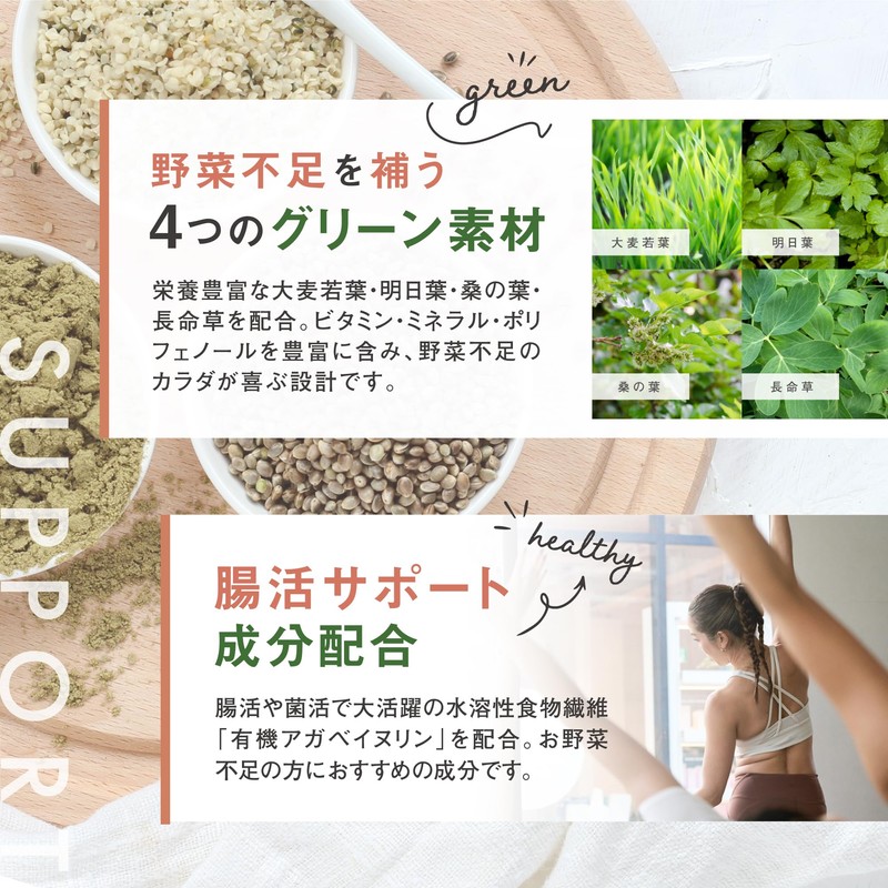 【HEMPS】 オーガニックプロテイン ヘンプ&抹茶 250g ｜ 甘さ控えめ 有機JAS 100％ オーガニック ｜