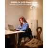 SIBRILLE White Floor Lamp, Modern Stepless Dimmable Standing Lamp 3000-6000K,