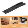 LALAFINA 10pcs Furniture Leveler Pads Black Adjustable Table Shims for