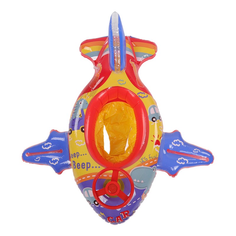 Airship Inflatable Pool Float Multifunctional Floating Swimming Raft with Steering