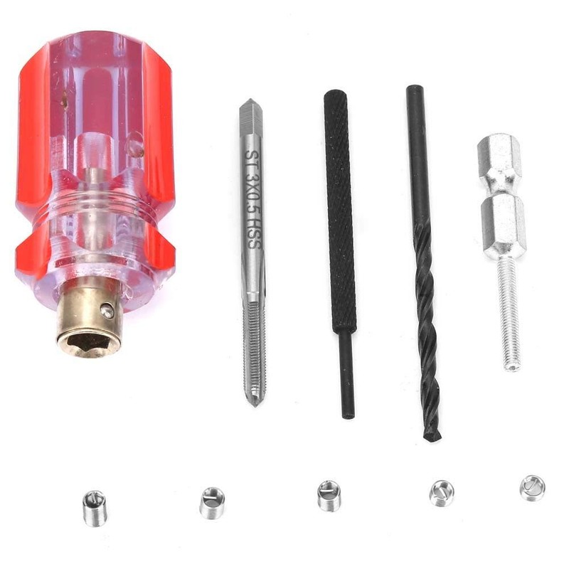 105 Pieces Thread Inserts Repair Kit with Tools Stainless Steel