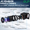 ELP 4K 30FPS USB HDMI USB Camera Manual Zoom Webcam