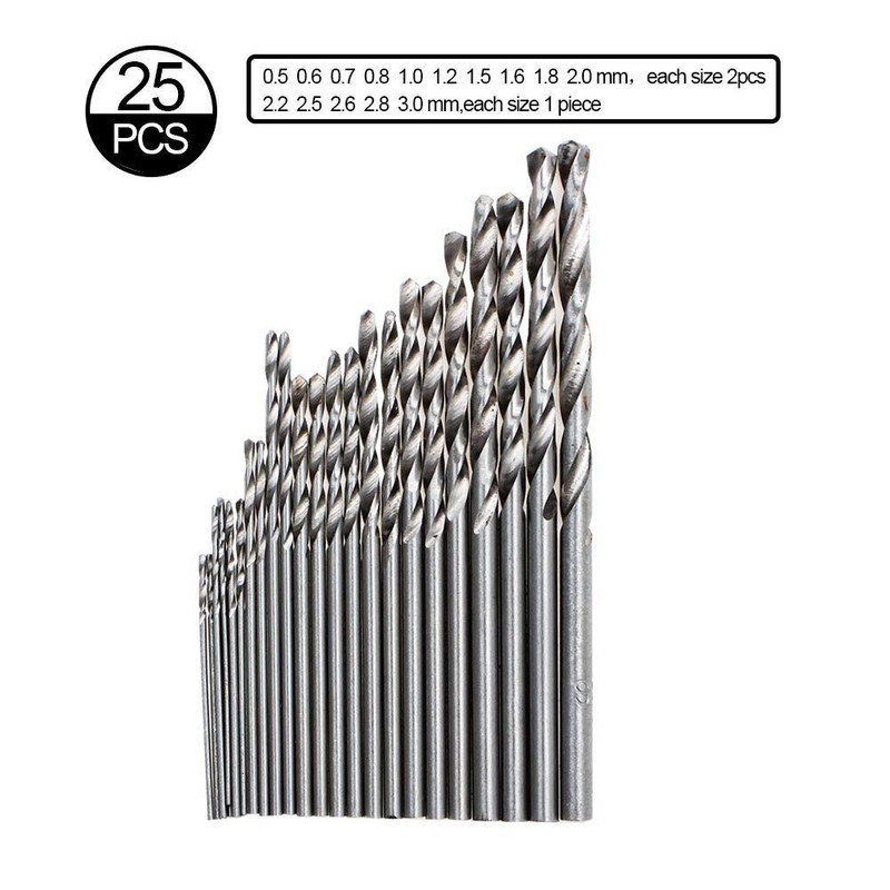 Precision Pin Vise Hand Drill with 25pcs Micro Twist Drill