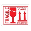 Fragile Sticker,50pcs 4x3 inch Fragile This Way Up Sticker Handle
