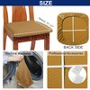 BUYUE Dining Room Chair Seat Covers Set of 4, TPU
