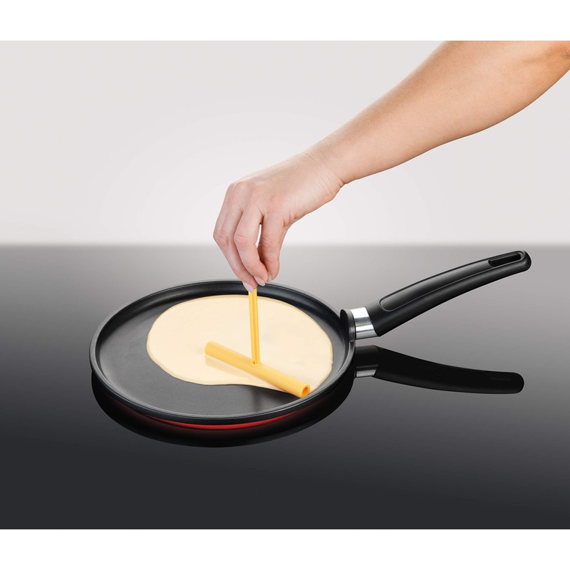Tescoma Crepe Turner mit Querstange, Plastik, gelb, 34.7 x 14