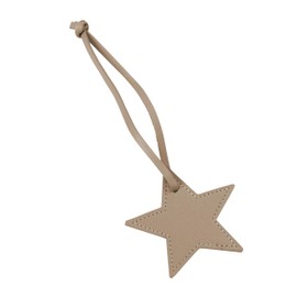 Tonecraft Star Key Holder, Simple, Orthodox, Bag Charm, Popular, Stylish, Cute, PU Leather, beige