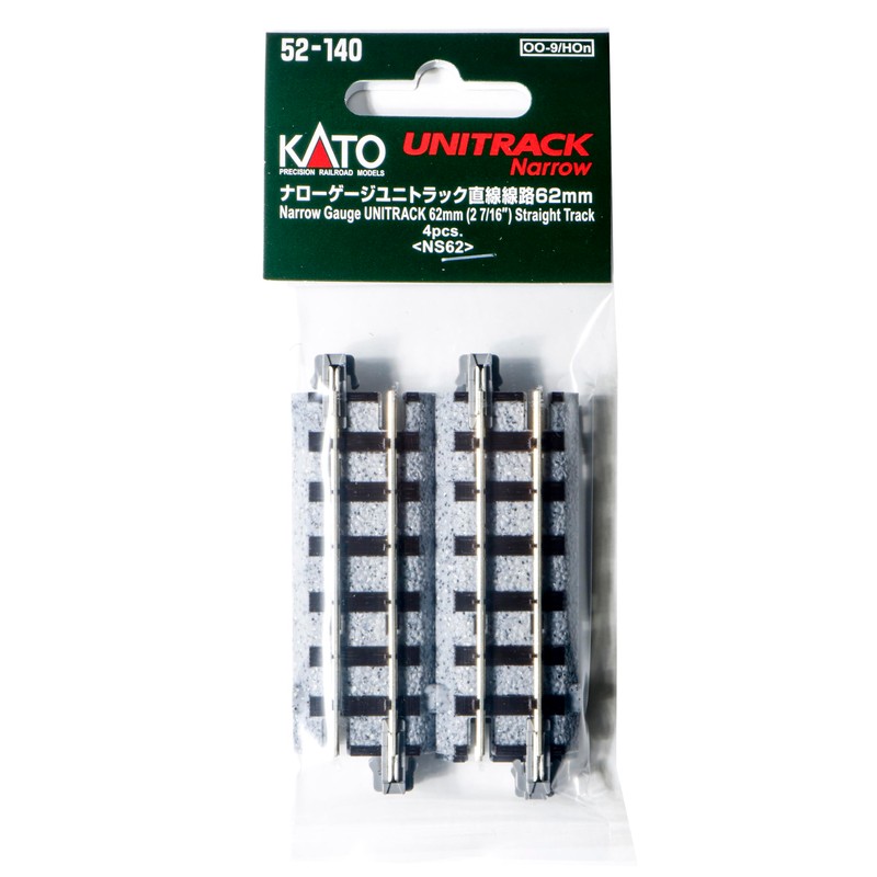 KATO Narrow Gauge Unitrack Straight Track 2.4 inches (62 mm),