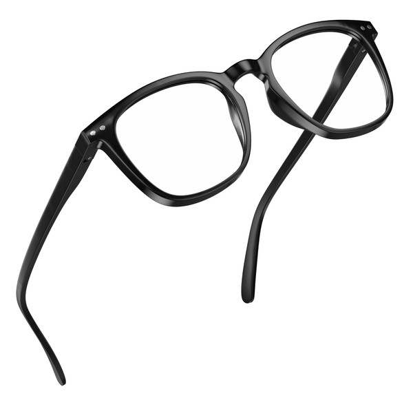 grinderPUNCH High Magnification Strong Power Readers Reading Glasses | Available in +4.00 +4.50 +5.00 +6.00 | (+6.00, Black)