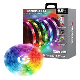 Monster Smart 6.5ft Indoor Multi-Color Light Strip, Sound Reactive, Razer Chroma