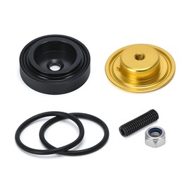 JNNJ Car Plug Grommet Cap, Car Rear Wiper Delete Plug Cover Kit, Aluminium Alloy Material Car Rear Wiper Block from Delete Kit Plug Grommet, Vehicle Cars Wiper Blades and Accessories(Gold)