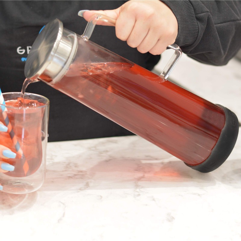 GROSCHE BALI Hand-Made Glass Water Infuser & Water Pitcher with