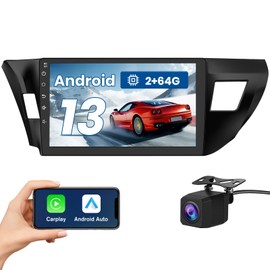 【2+64G】 AWESAFE Android 13 Car Radio Stereo for Toyota Corolla 2014 2015 2016, 10 Inch Touch Screen with Wireless CarPlay Android Auto