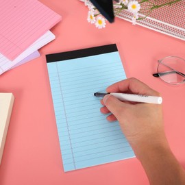 Operitacx 4stücke Notizblöcke Bunt Liniert Schreibblock Entwurfsnotizbuch Rechtsblock Für Büro Schule Zuhause Leicht Transportabel