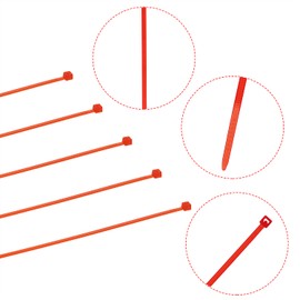 Mini Skater 6 Inch Self-Locking Plastic Nylon Cable Ties, Assorted Colors Fastening Strap Cable-Tie-Set Cable Zip Tie Fastening Ring for Home Office and Outdoors,700 Pcs/Pack (Colored)