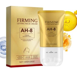 Ninnyi Neck Firming Cream, AH 8 Firming Neck Cream with Double Roller Massage, Reduce Wrinkles Fine Lines and Double Chin, Firm and Lift Sagging Skin