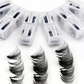 1200 Fans Lash Extension Premade Fans Eyelash Extensions 9-20mm Mixed 12D Eyelash Extension D Curl Pointed Base Volume Lash Extensions Lash Extensions(1200PCS-12D-0.07-D, 9-20mm mixed tray)