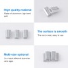 INCREWAY 200pcs M1.5 Aluminum Sleeves Clip Single Oval Hole Cable