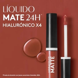sika  Labial Hidracolor Mate Edicin Limitada 6 ml, Acabado Mate, 4X cido Hialurnico, Hidratacin 36H, No Transfer 24H, Color Intenso y Larga Duracin,  