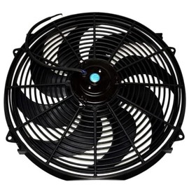 A-Team Performance Radiator Electric Cooling Fan - Electric Radiator Fan Kit for Cars - Reversible Push-Pull Assembly, 3000 CFM - Thermostat & Mounting Kit - 16 in, 12V, 8-Blade