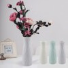 Reusable Plastic Flower Vase Imitation Ceramic Decorative Container for Flower