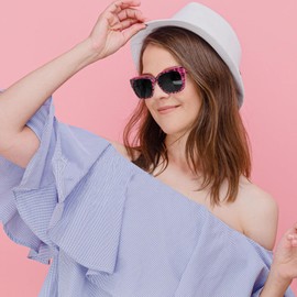 Face Shadow Polarized Sunglasses Over Glasses for Women Men, Fit Over Glasses Sunglasses Square Oversized UV Lightweight - C6NEW