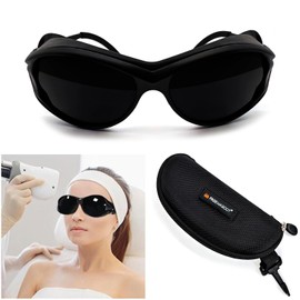 FreeMascot Red Light Therapy 200nm-2000nm Safety Glasses For Laser Cosmetology Operator Eye Protection and Laser Hair Removal Treatment, Tanning