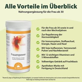 Dr. Jacob's Frauenpower I Fruit Based Drink Powder I Vegan I 333 g