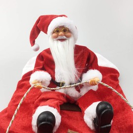 UNIE Running Santa Christmas Dog Costumes, Dog Pet Cloth Suit Dressing up Clothing for Small Large Dogs Cats Clothes Pet Outfit