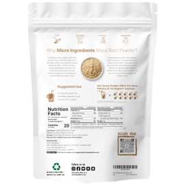 Organic Maca Root Powder, 2 Pound, Gelatinized for Better Absorption, Rich in Antioxidants, Help Energy, Stamina, Endurance, Strength and Immune System, No GMOs, Vegan Friendly and Peru Origin