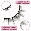 10 Pairs of 3D False Eyelashes, Natural False Eyelash Extensions