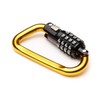 EyezOff 3.5" Carabiner Aluminum Multi Purpose Lock 4-Dial Combination D-Shape