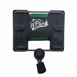 Outdoor Professionals (O’Pros) Belt Clip Rod Holder – Hands-Free - Slide Lock System with 360° Rotation for Fly Fishing and Spinning Rods
