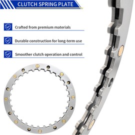 GOLKNHA Clutch Kit & Friction Plate & Clutch Primary Cover Gasket Compatible with Iron 883 1200 XL883N XL1200NS Sportster 883 1200 2004-2022 OEM# 34955-04 37911-90 37913-90 37977-90