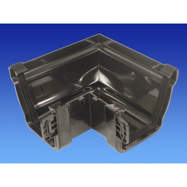 OSMA Black 111mm External 90 deg Angle for Stormline Ogee Gutter System 8T853B