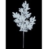 SilksAreForever 22" Flocked Artificial Cedar Stem -White (Pack of 36)