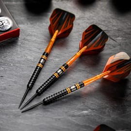 RED DRAGON Amberjack Pro 1 22g Premium Tungsten Darts Set with Flights and Stems