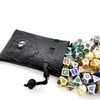 HAOMEJA DND Stuff Role Playing Dice Bag Drawstring Leather DND