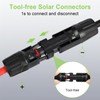 3 Pairs Solar Connectors 20A Y Branch Cable Parallel Adapter