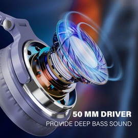 OneOdio Over Ear Studio Headphones with Cable with 6.3 mm & 3.5 mm Jack, Closed DJ Headphones with 50 mm Driver, Bass Sound