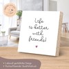 ARTFAVES® Wooden Picture with Saying - Life is Better with