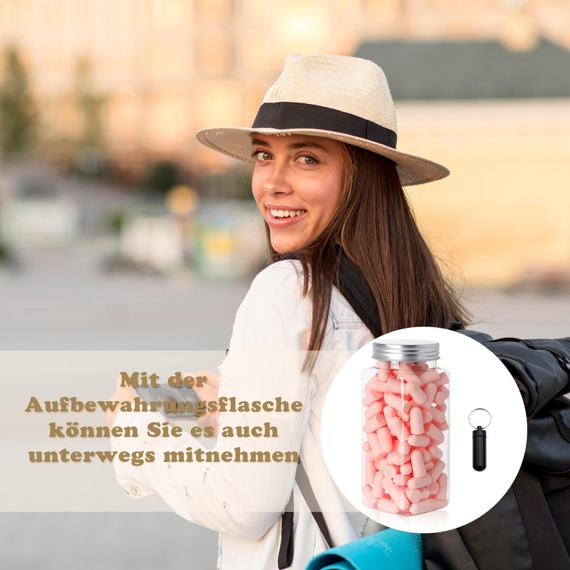 BORISCA Ear Plugs for Sleeping, Sleeping Ear Plugs 38 dB