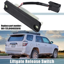 X AUTOHAUX Rear Hatch Liftgate Release Switch for Toyota 4Runner 2003-2019 901-725 84840-35010 Trunk Tailgate Switch Rubber Button Replacement