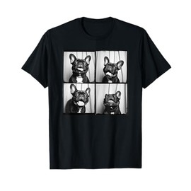 Frenchie Face Pet Portrait Photobooth French Bulldog Mom Men Women Kids T-Shirt