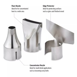 Wagner Spraytech 2417344 HT1000 Heat Gun Kit 3 Nozzles Included 2 Temp Setting